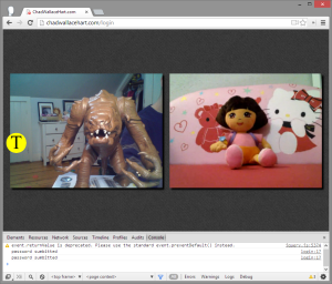Initial WebRTC tests using my laptop and Android phone.