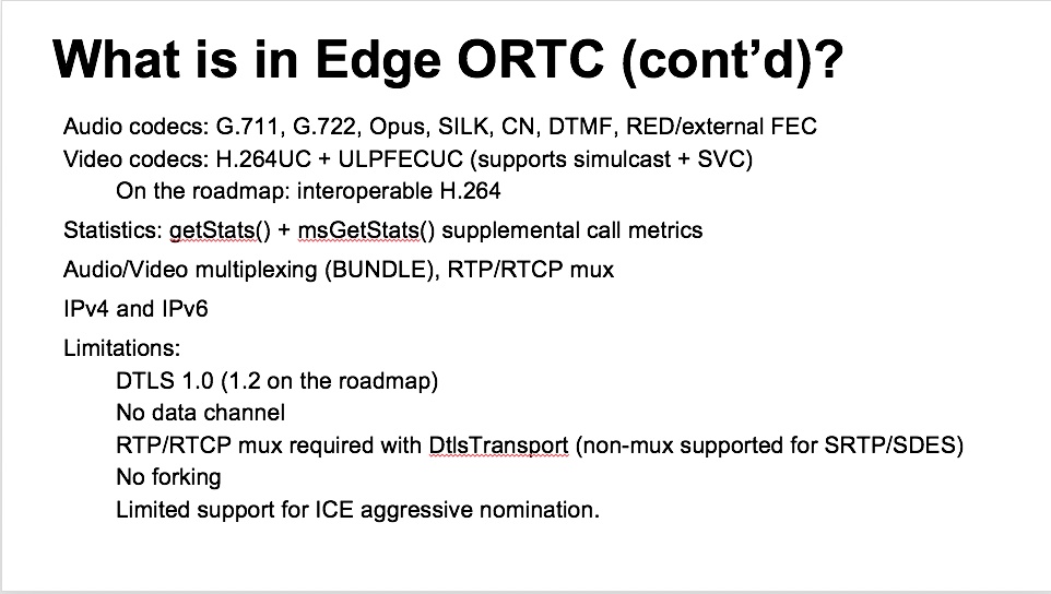 Bernard's slide from IIT-RTC 2015 showing Edge's ORTC coverage 
