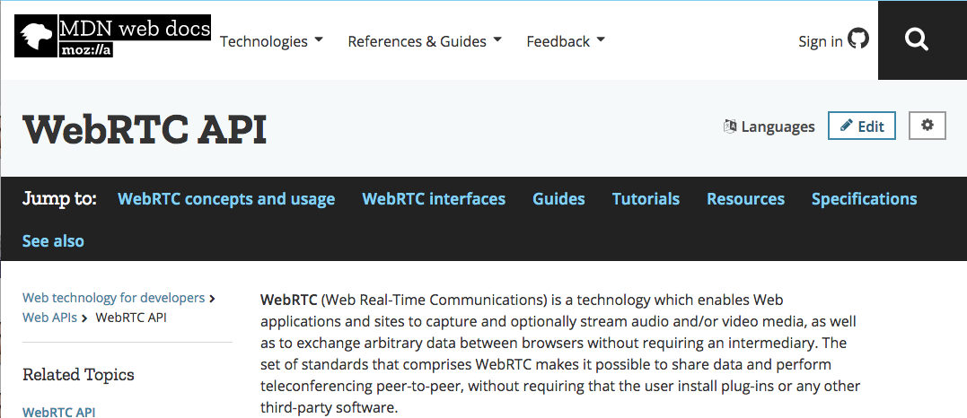 Mozilla web docs. WEBRTC как включить. MDN web docs.